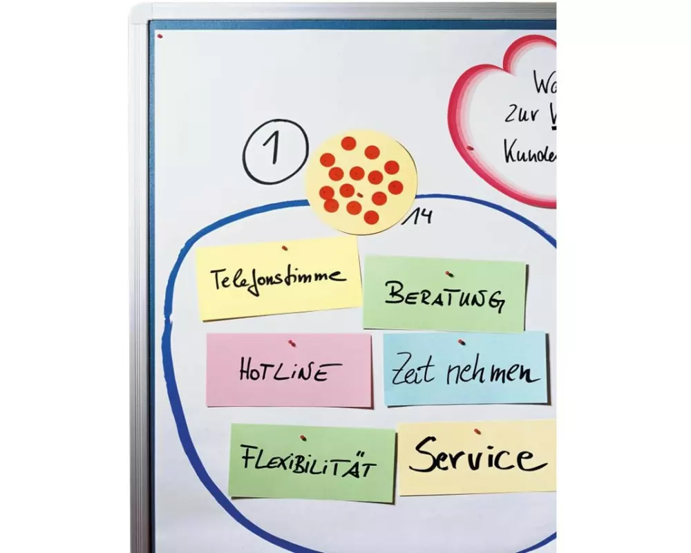 Legamaster Pinwandpapier Weiss, 100 Stück