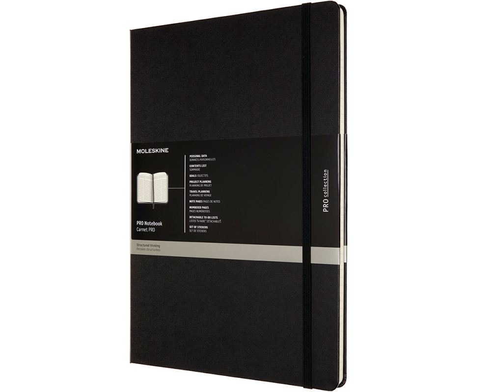 MOLESKINE Notizbuch Prof. HC A4 602589 schwarz, 192 Seiten