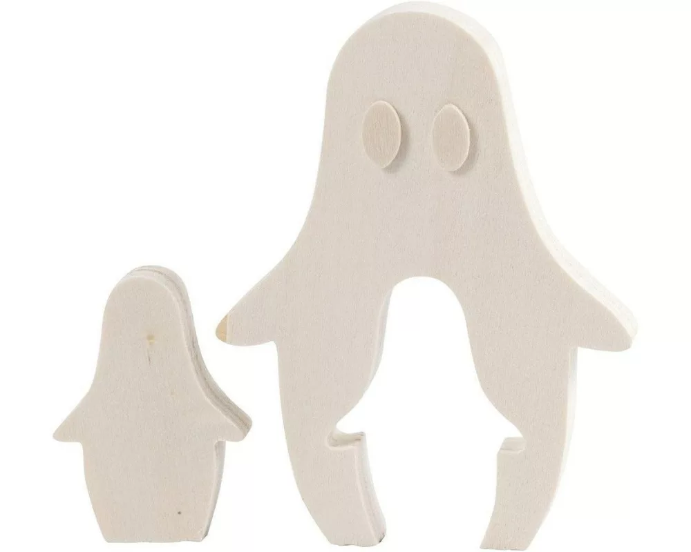 Creativ Company Holzfigur 6 + 11.5 cm Geist, 2 Stück