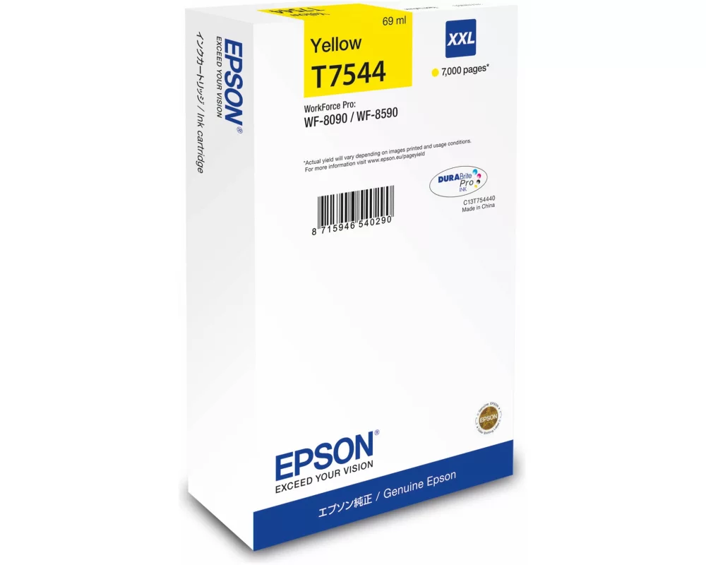 Epson WF-8090/WF-8590 Ink, Yellow, XXL