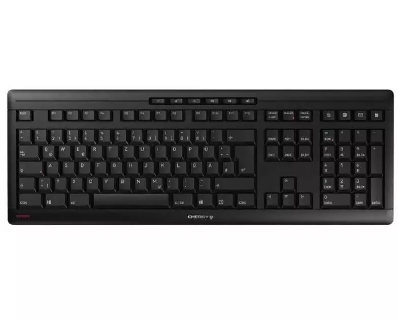 Cherry Funk-Tastatur Stream CH-Layout Schwarz