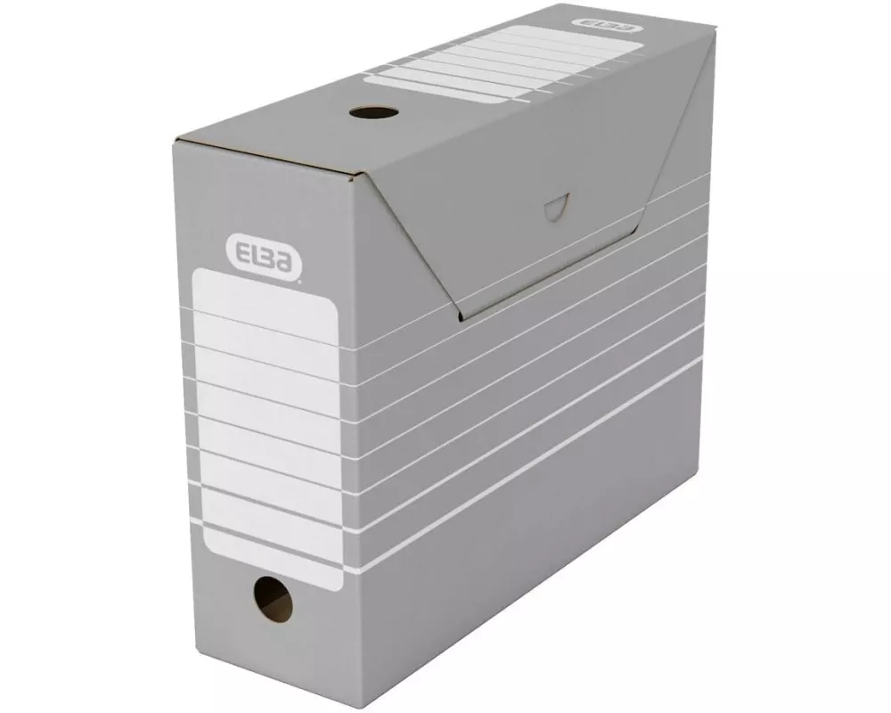 Elba Archivschachtel Tric A4 Grau/Weiss