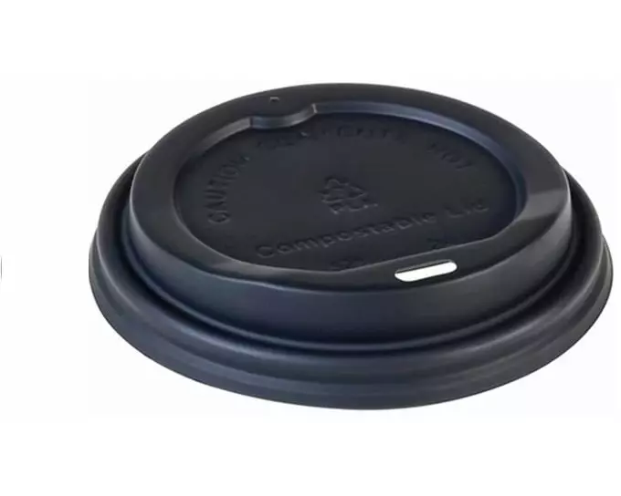 Naturesse Deckel zu 300 ml und 400 ml Kaffeebecher, 50 Stück, Schwarz