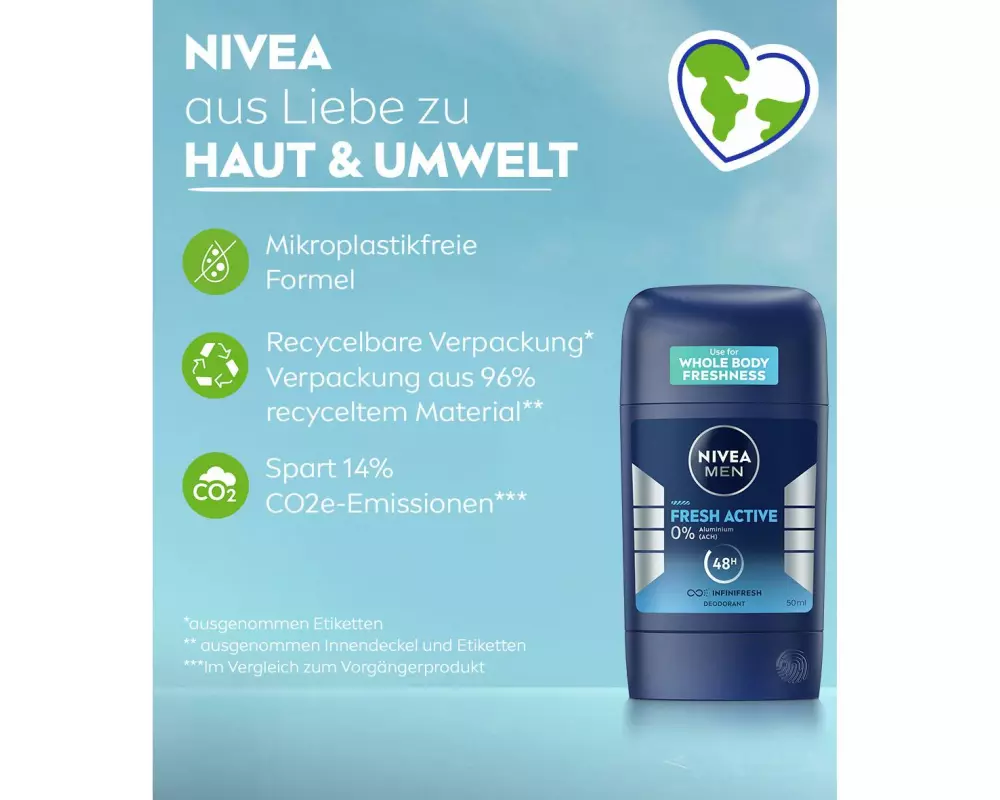 NIVEA MEN Deo Stick Fresh Active 50 ml
