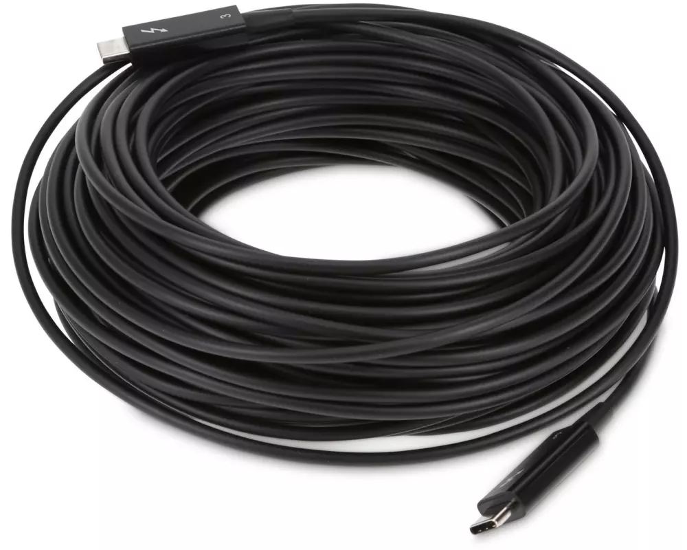 LMP Optisches Kabel Thunderbolt 3 - Thunderbolt 3, 25 m, Schwarz