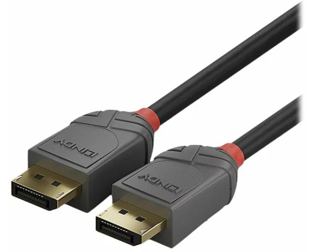 LINDY Anthra Line Video Cable, DP 1.4, DP-DP M-M, 2m, black