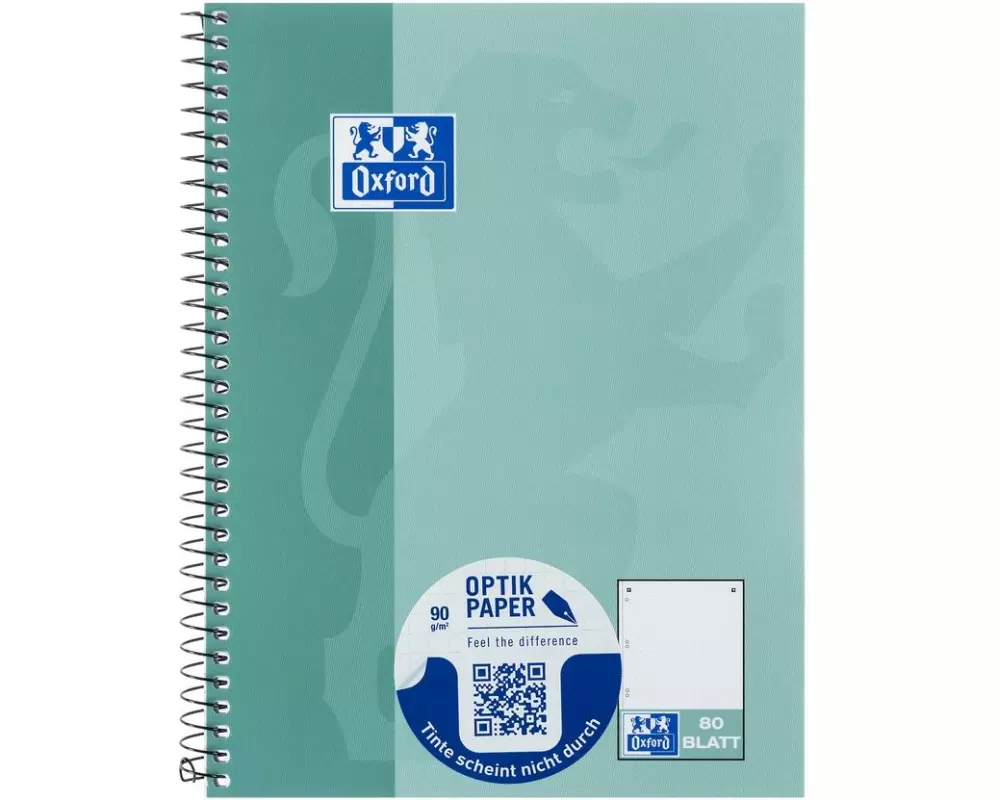 Oxford Notizbuch Collegeblock A5+, Mint