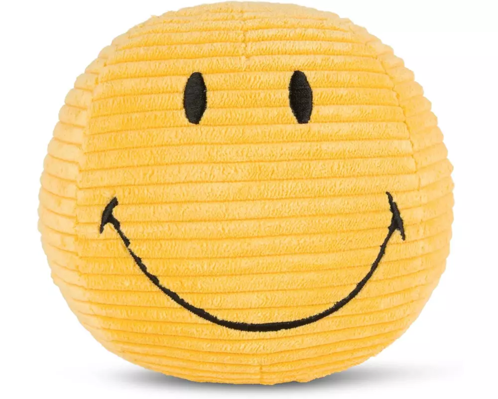 Bon Ton Toys Plüsch Smiley ECO Kordsamt Gelb 13 cm