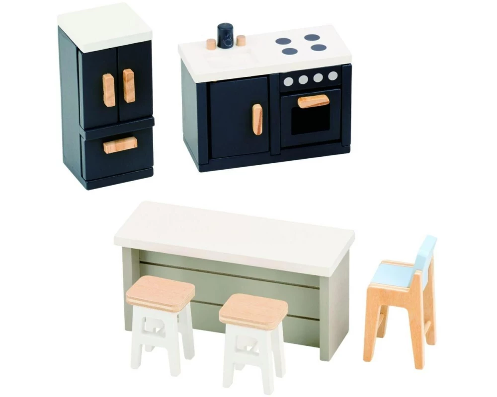 Spielba Holzspielwaren Puppenhausmöbel Küche
