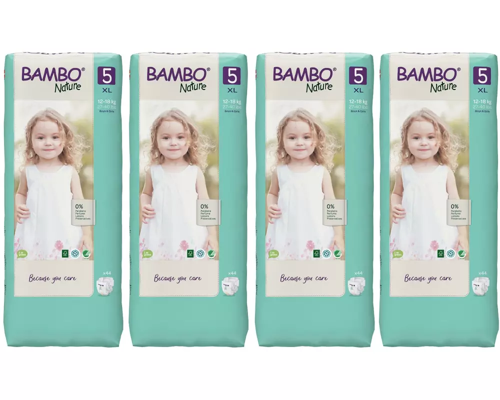 Bambo Nature Windeln Junior Grösse 5, 4x 44 Stk.