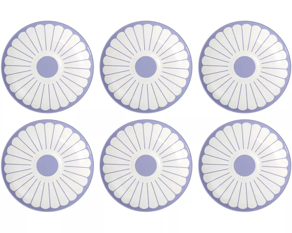 Villeroy & Boch Untertasse Fleur 6 Stück, Blau