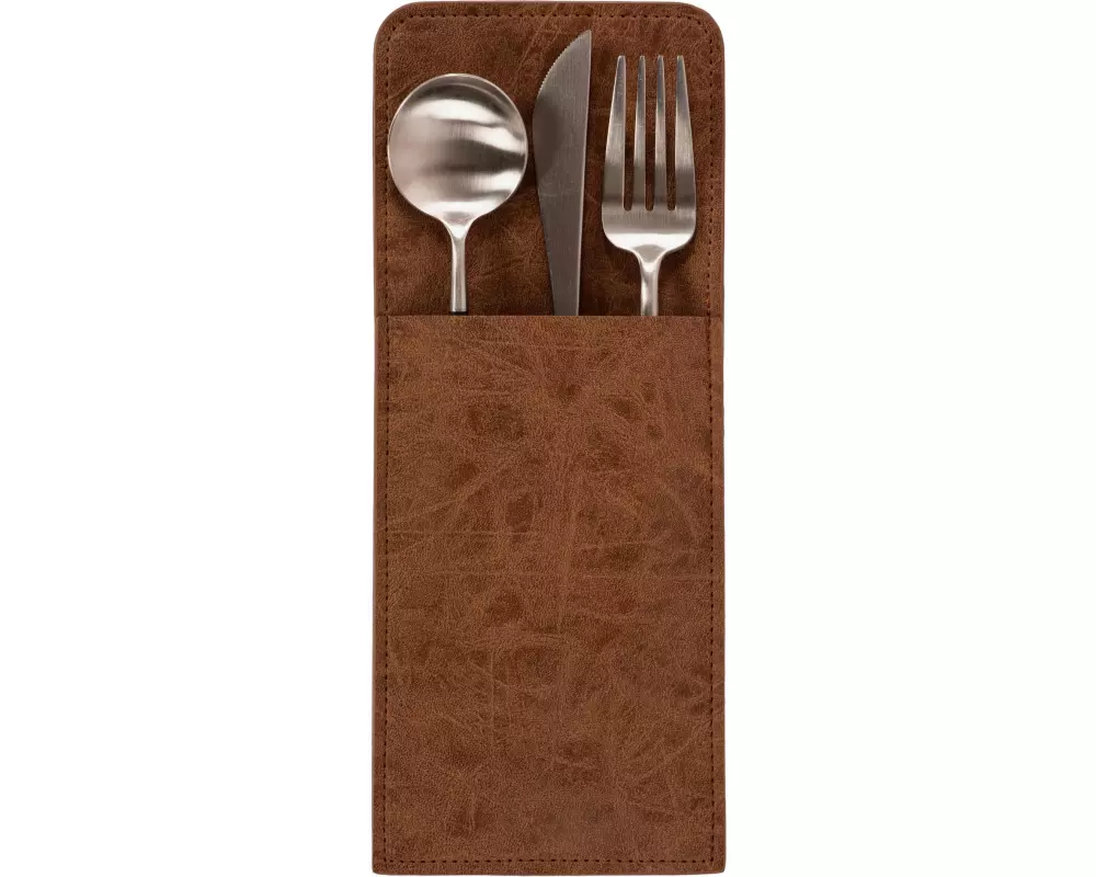 Tiseco Tischset Truman 10 cm x 25 cm, Walnuss