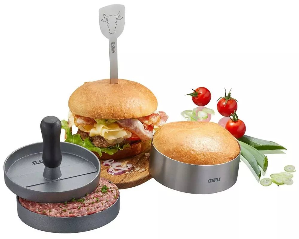 GEFU Burgerpresse BBQ 3-teilig