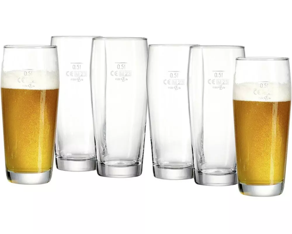 Ritzenhoff & Breker Bierglas Willi 500 ml, 6 Stück