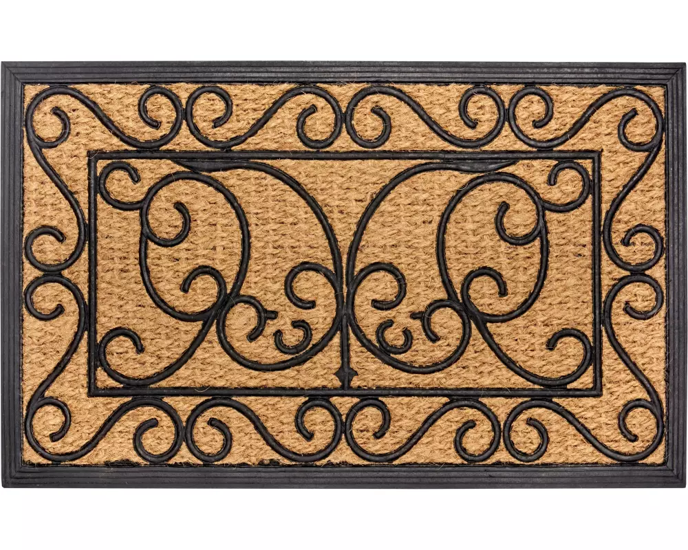 Hanse Home Fussmatte Ornament 45 cm x 75 cm, Braun/Schwarz