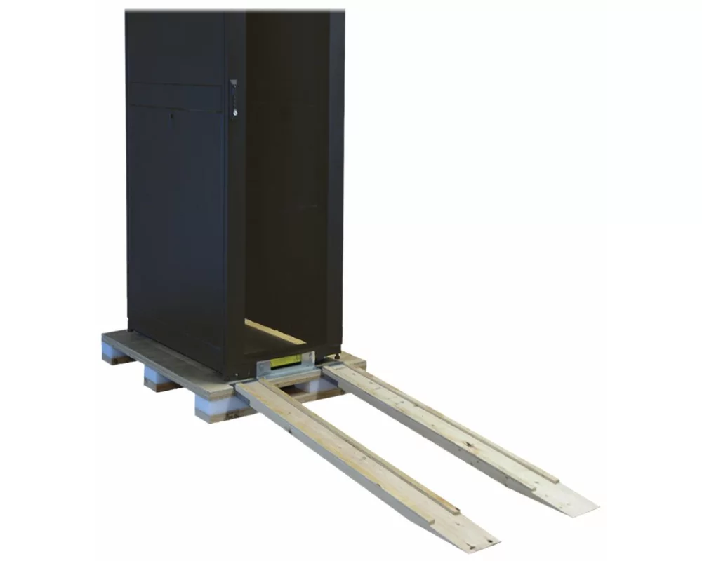 EATON TRIPPLITE 25U SmartRack, Standard-Depth, Half-Height, Rack Enclosure Doors, Side Panels, Shock Pallet