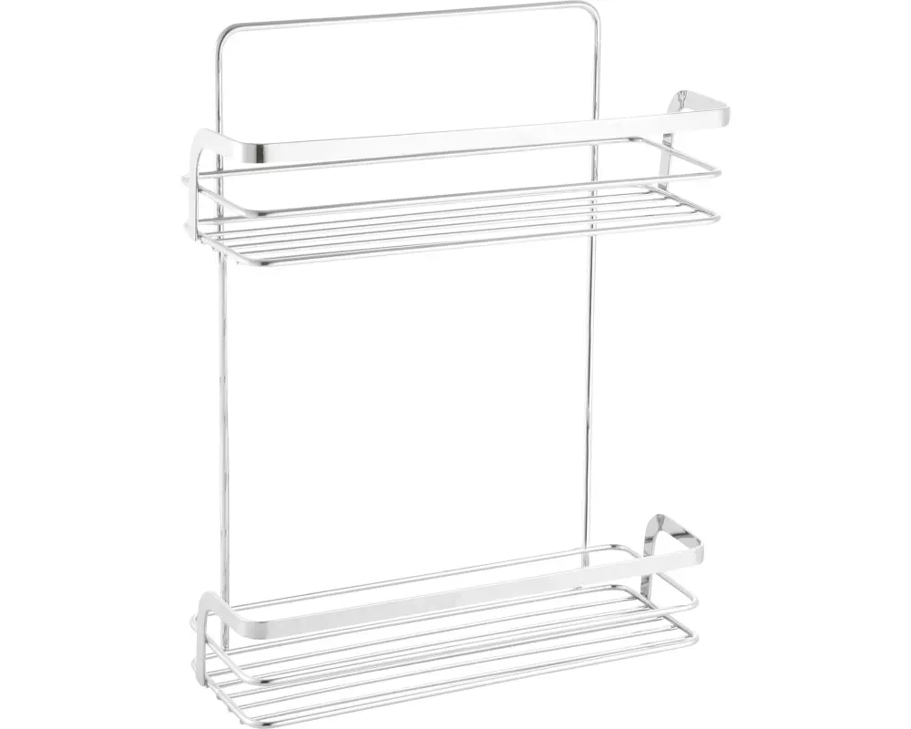 spirella Duschregal Riley 2-stöckig Aluminium Silberfarben Chrom