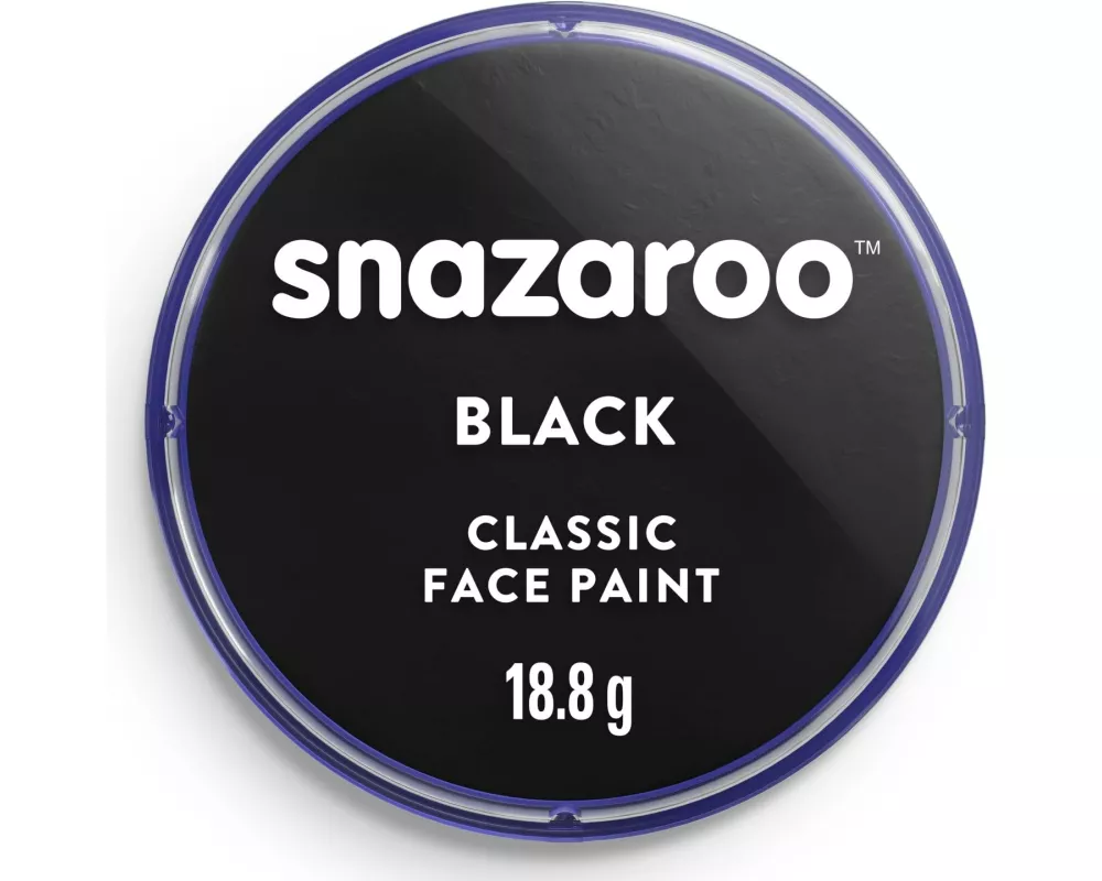 Snazaroo Schminkfarbe Blister 18 ml, Schwarz