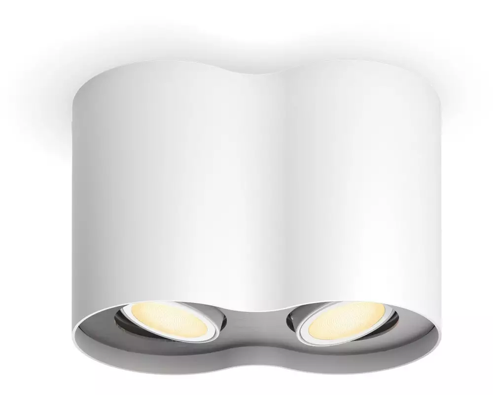 Philips Hue White Ambiance Pillar Doppelspot inkl. Dimmschalter Weiss