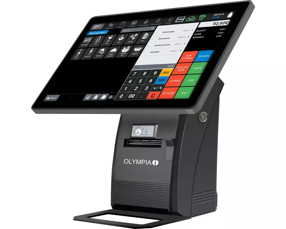 Olympia Registrierkasse T215 Schwarz