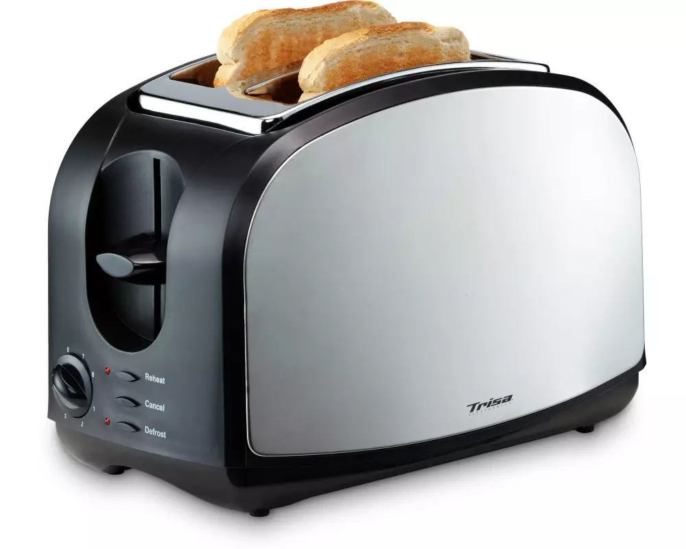Trisa Toaster Crispy Toast Schwarz/Silber