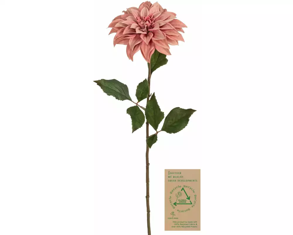 Botanic-Haus Kunstblume Dahlie, Altrosa, 66 cm