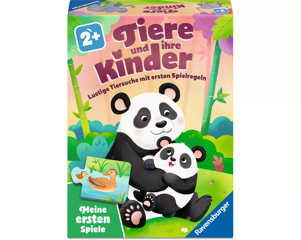 Ravensburger Legespiel Tiere und ihre Kinder ab 2 Jahren, 1-4 Spieler,