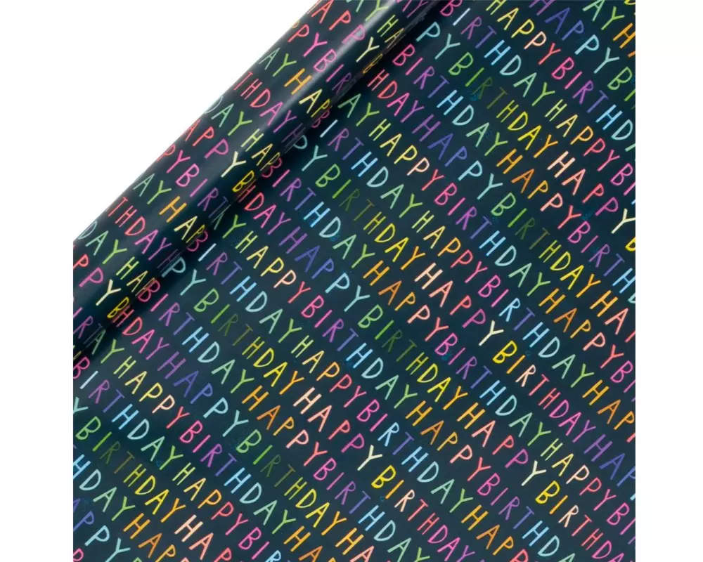 Glick Geschenkpapier Happy Birthday 4 m x 70 cm