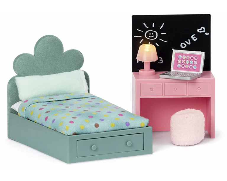 LUNDBY Puppenhauszubehör Teenagerzimmer Set