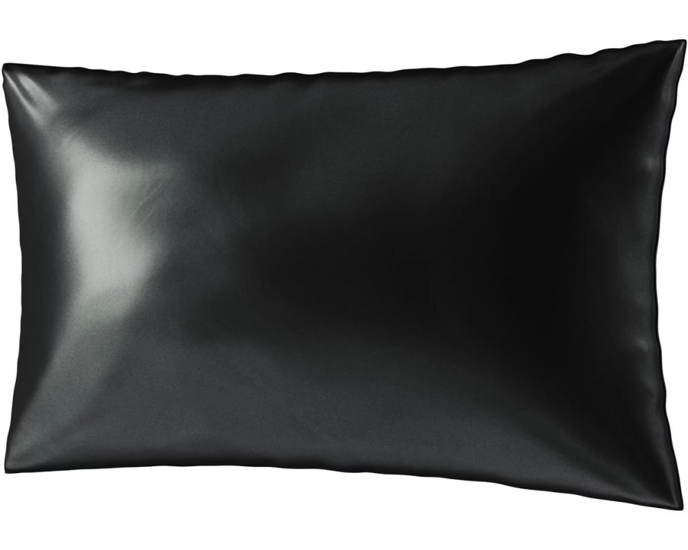 Ailoria Kopfkissenbezug Seide, 60 x 40 cm, Midnight Black