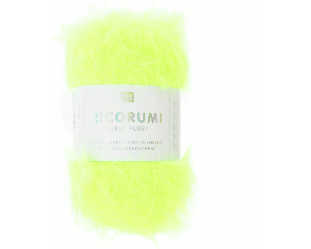 Rico Design Wolle Ricorumi Furry Furry Neon Grün