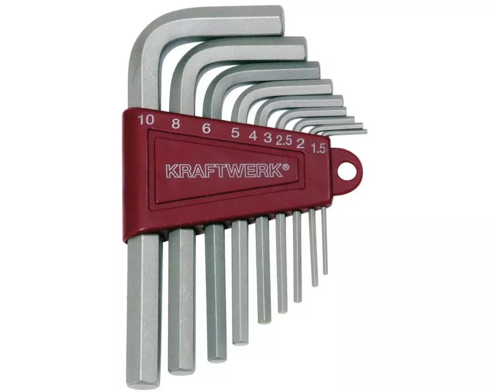 Kraftwerk Winkelschlüssel-Set 1.5-10 mm Innensechskant