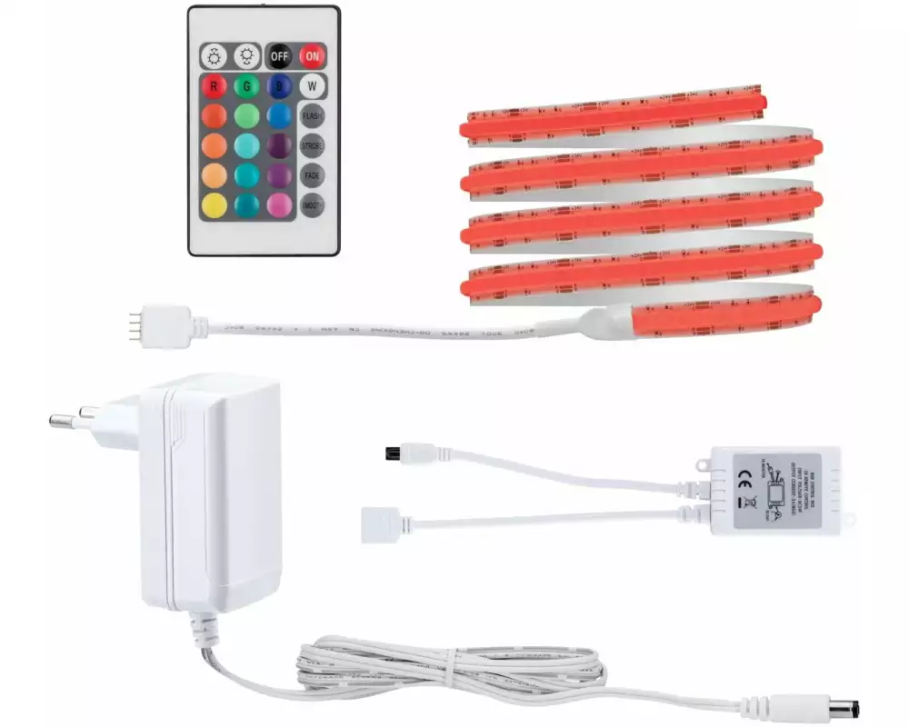 Paulmann LED-Stripe SimpLed Strip Set COB, RGB, 1.5 m, Weiss
