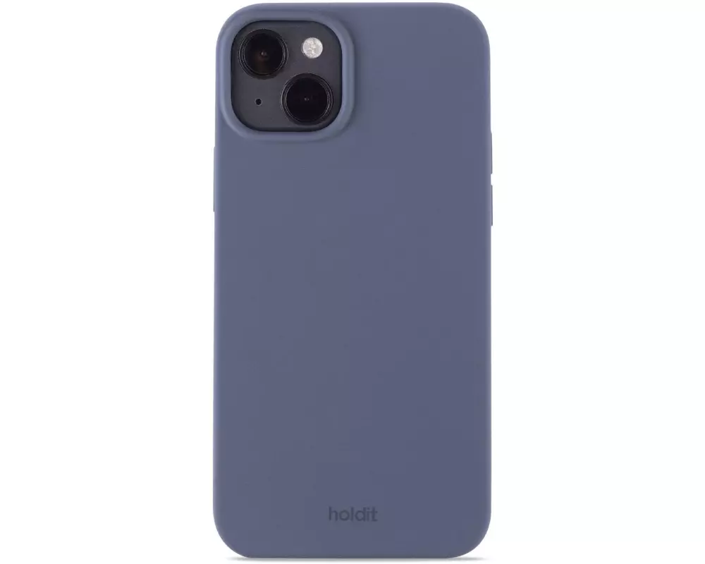 Holdit Back Cover Silicone iPhone 15 Plus Blau