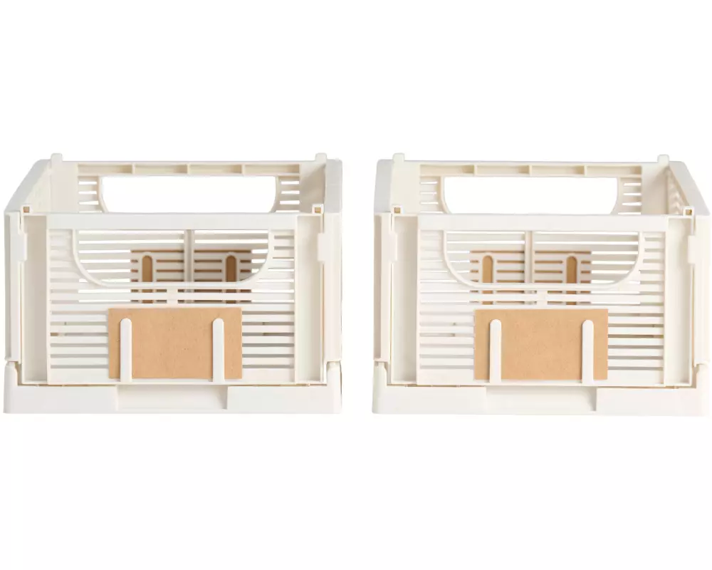 Schou Faltbox Deluxe M 2 Stück, Nature