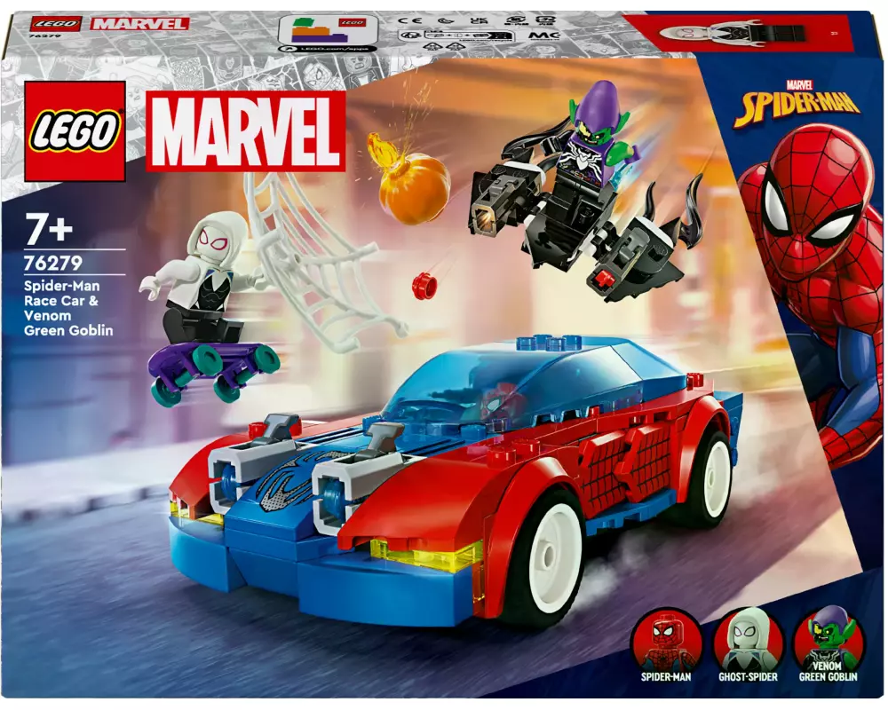 LEGO® Marvel Spider-Mans Rennauto & Venom Green Goblin 76279