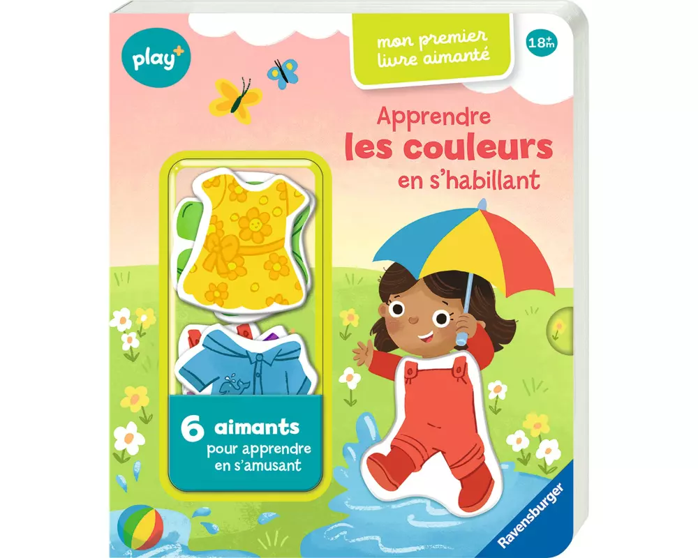 play+ Mon premier livre aimanté: couleurs