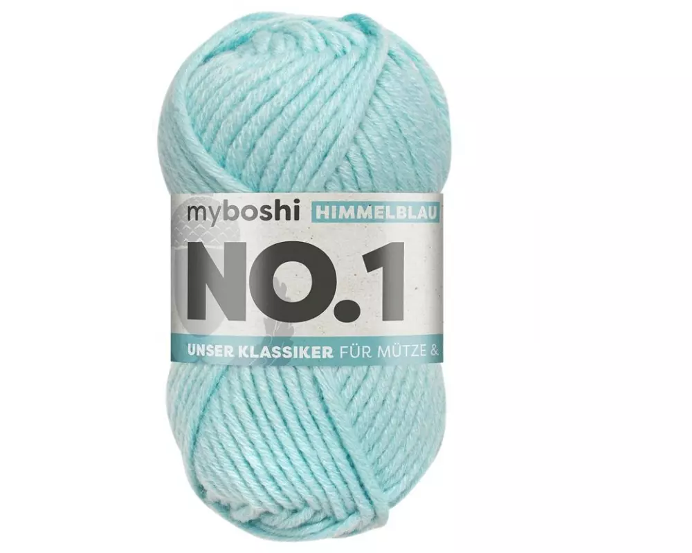 myBoshi Wolle Nr.1 Himmelblau 50 g, 55 m