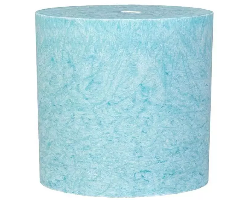 Herzog Kerzen AG Stumpenkerze Kristallo Zylindro Ø 6 cm x 6 cm Türkis