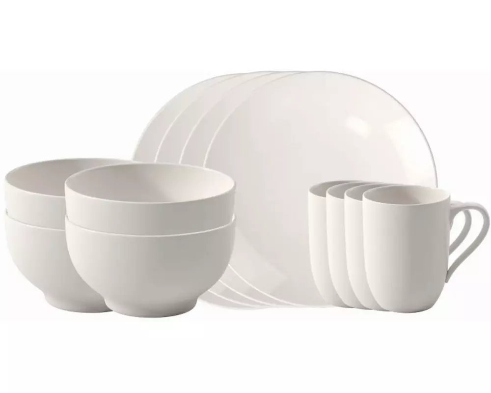 Villeroy & Boch Speise-Service For Me 12-teilig Set 1 Stück,Weiss