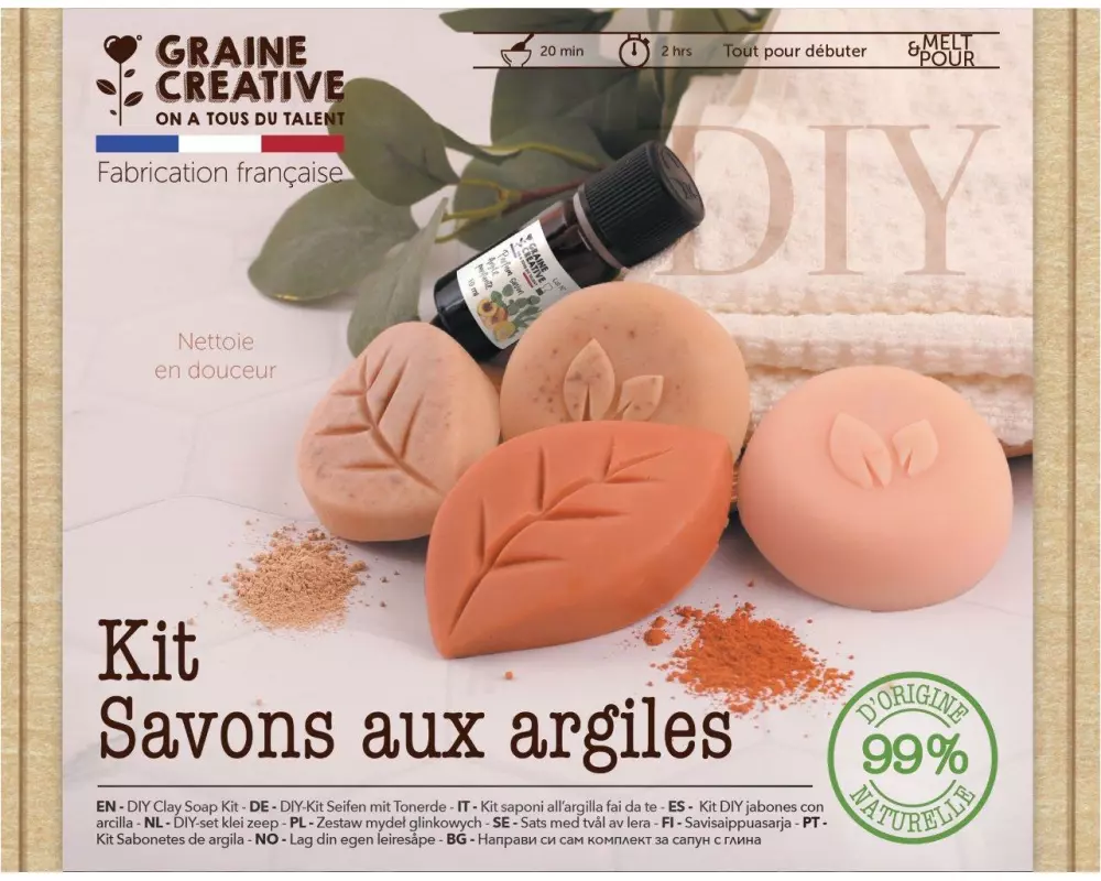 Graine Créative Graine Créative Seifen-DIY-Set Ton 19.6 x 14.4 x 4.5 cm