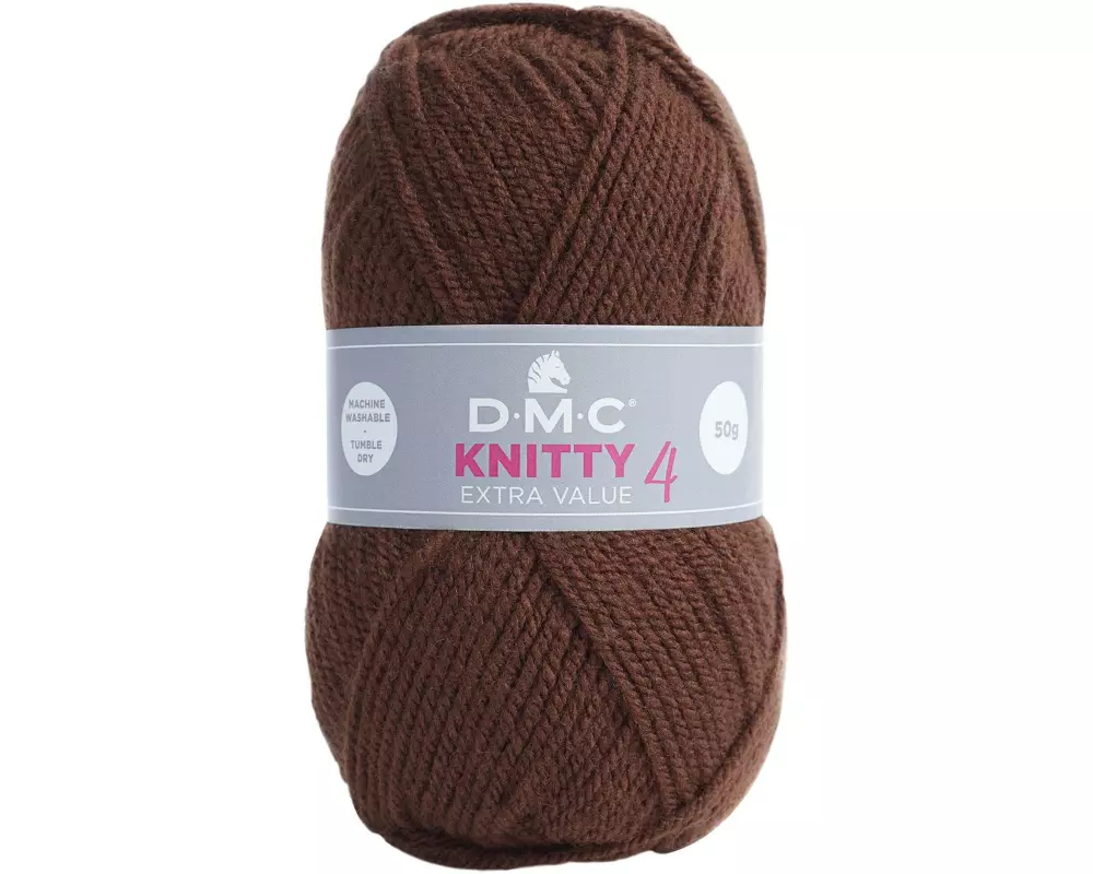 DMC Wolle Knitty 4 Mini Braun