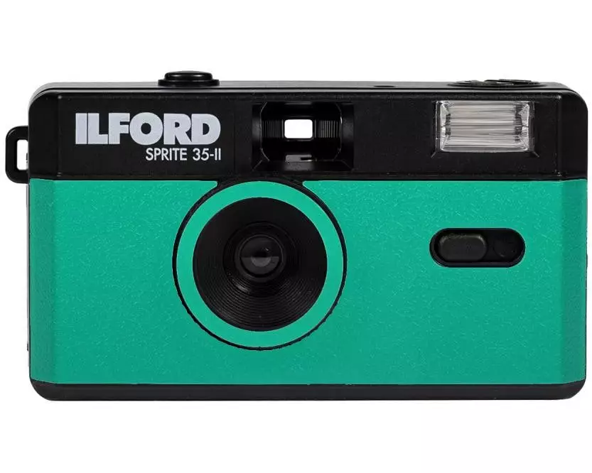 Ilford Analogkamera Sprite 35-II Green & Black