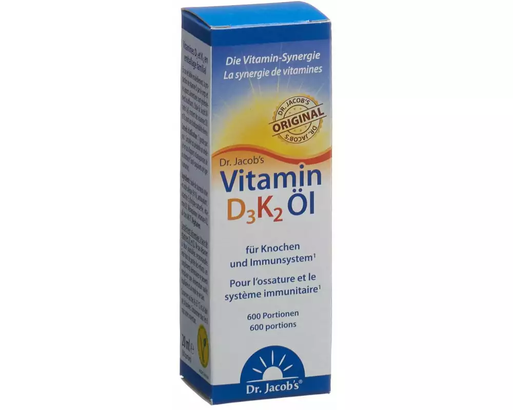 Dr. Jacob's Vitamin D3 K2 Öl 20 ml