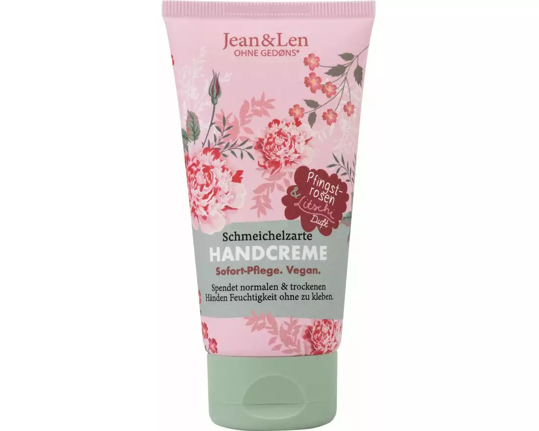 Jean & Len Handcrème Pfingstrose/Litschi 75 ml