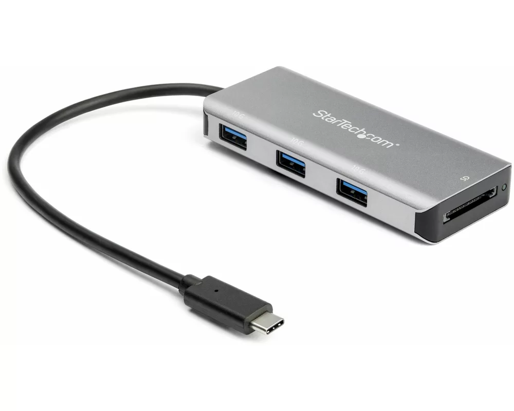 StarTech.com HB31C3ASDMB laptop dock/port replicator USB 3.2 Gen 2 (3.1 Gen 2) Type-C Schwarz, Grau