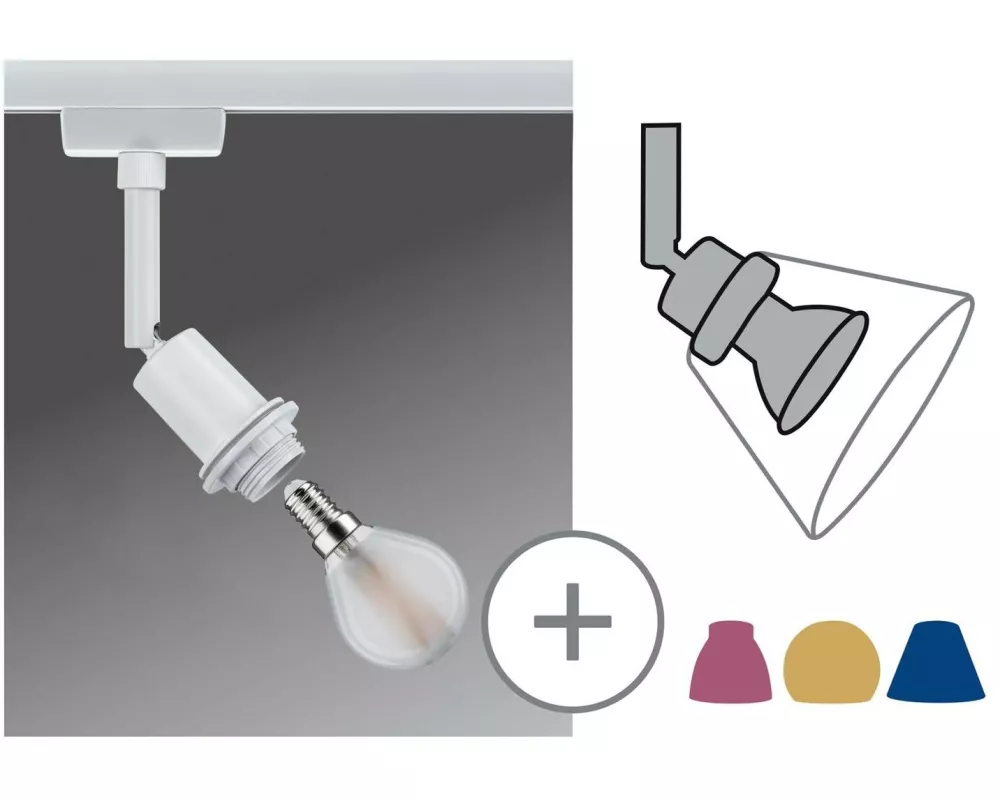 Paulmann Schienenspot URail DecoSystems 1 x E14, 20 W, Weiss