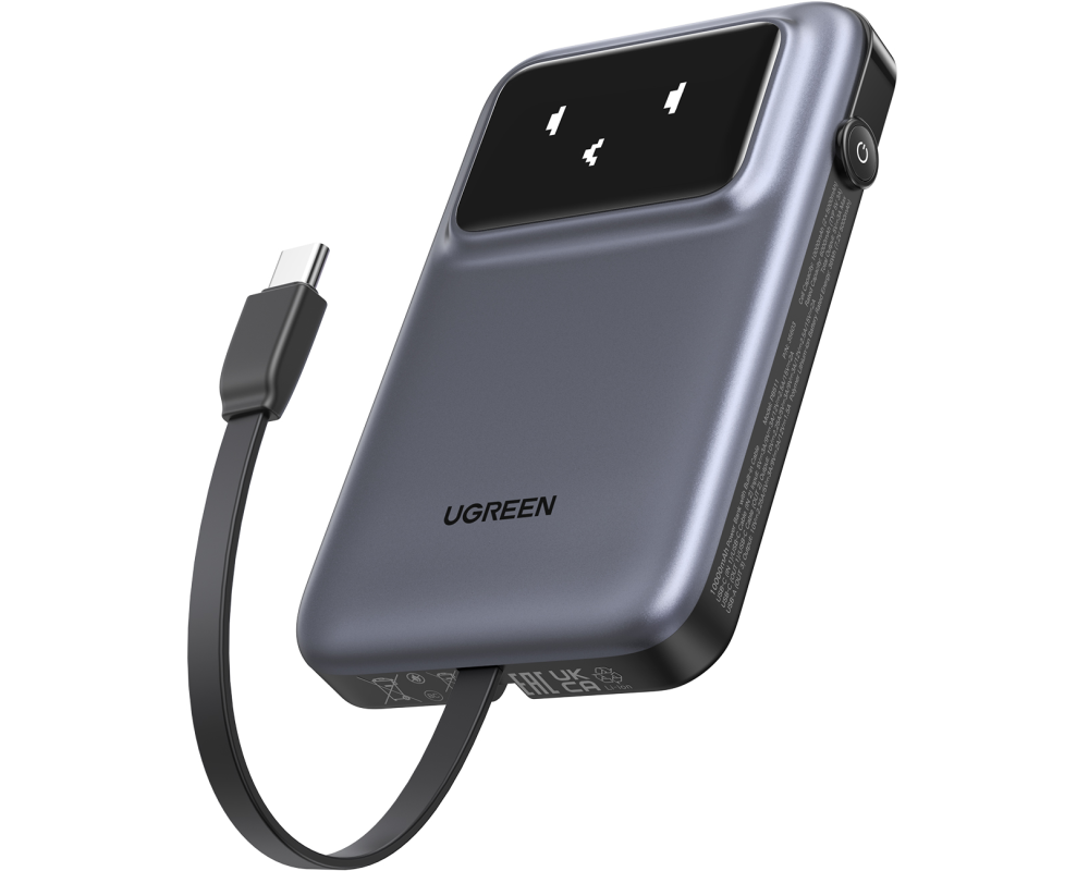 UGREEN Uno Power Bank 10000mAh 35603B 30W,Fastcharging,USB-C Cable
