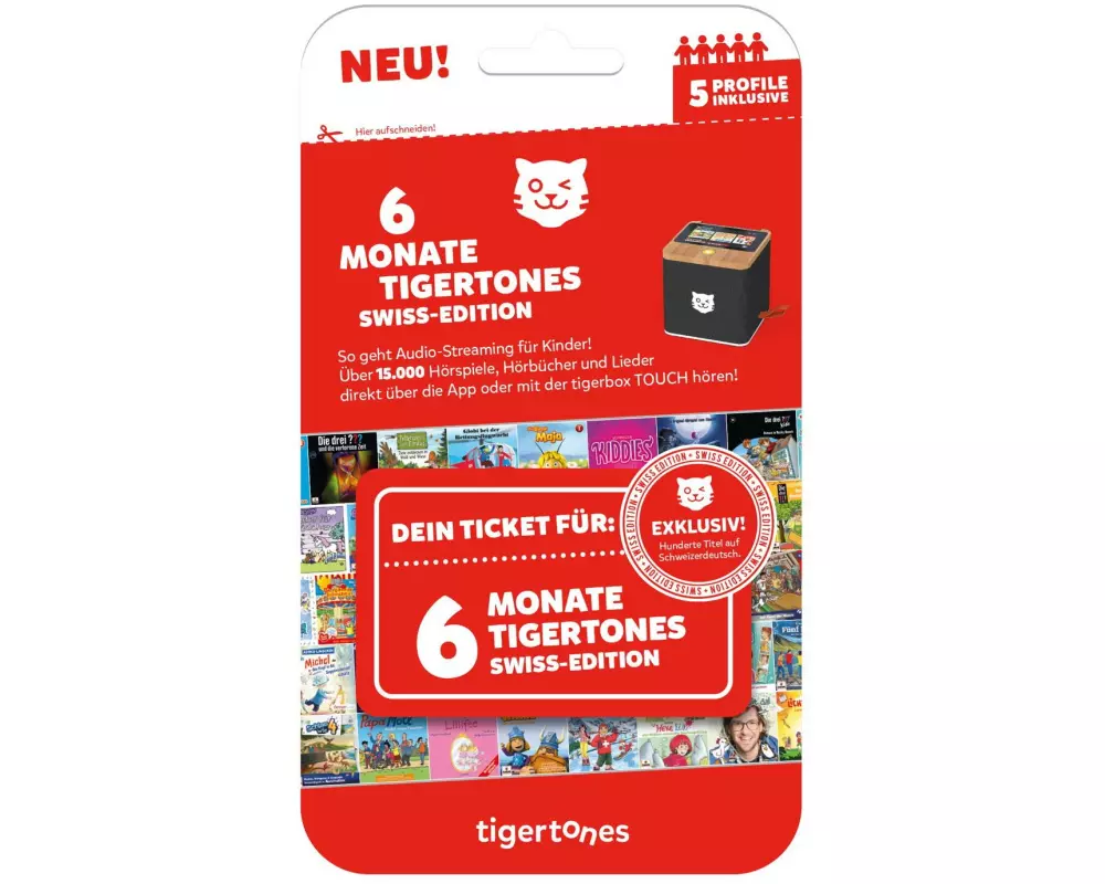Tigermedia tigertones – Ticket Swiss Edition 6 Monate