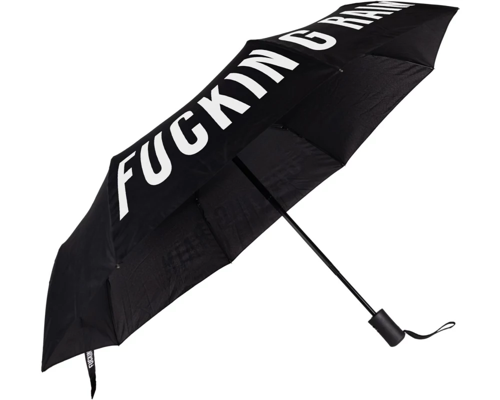 Trendform Schirm Fucking rain Schwarz